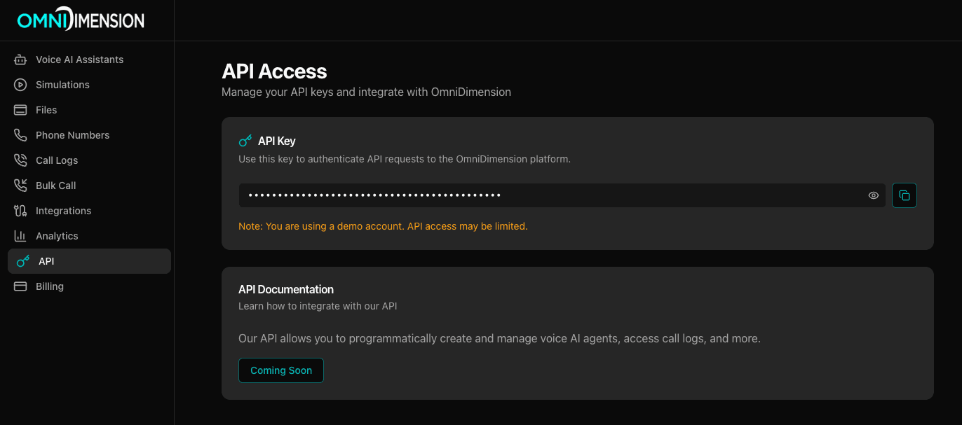 API key