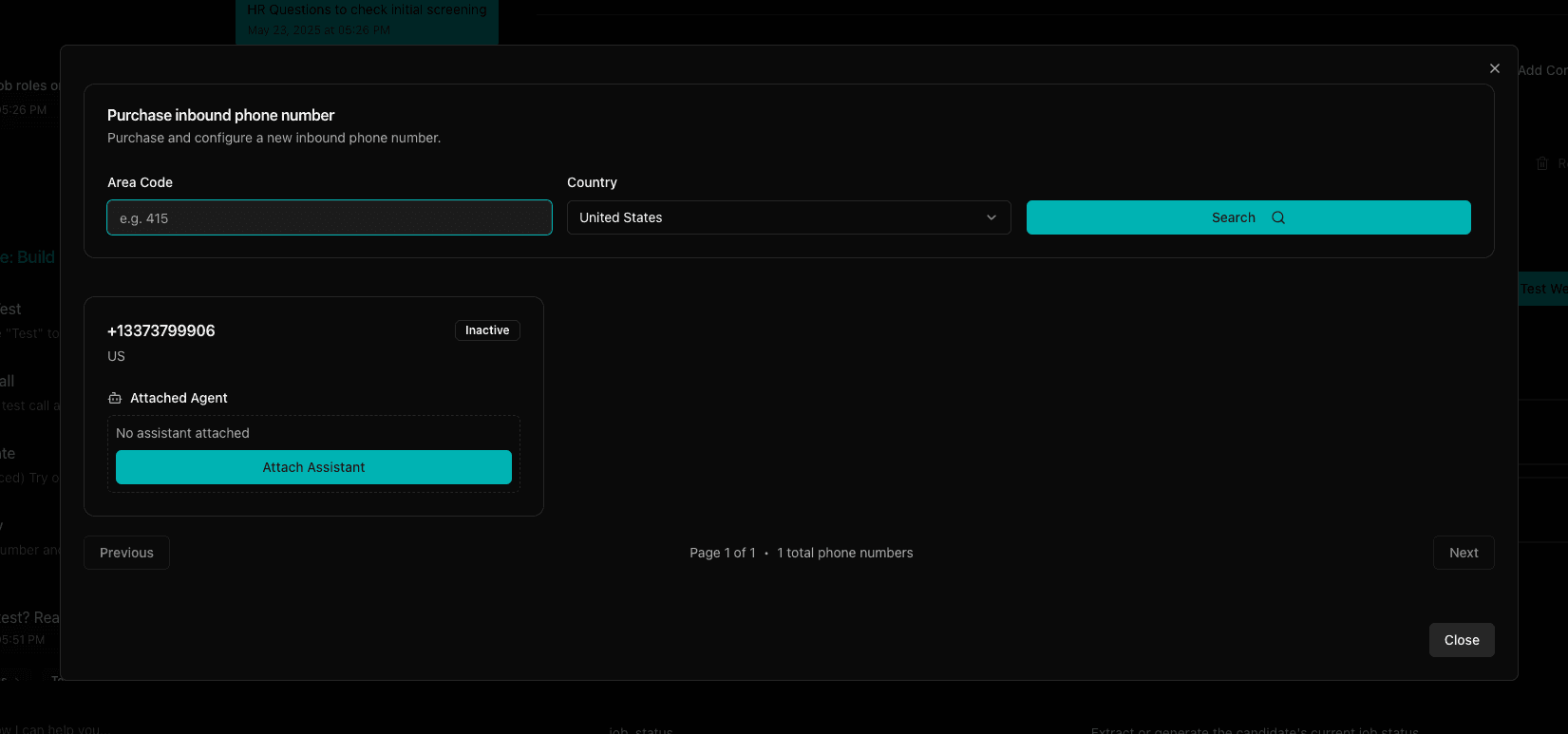 Voice settings