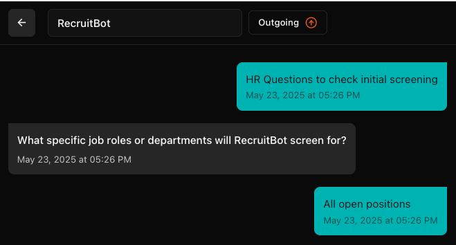 Test with chat