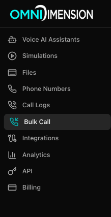 Create Bulk Call