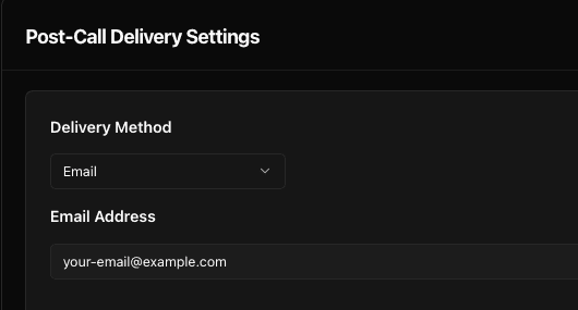 Email Delivery