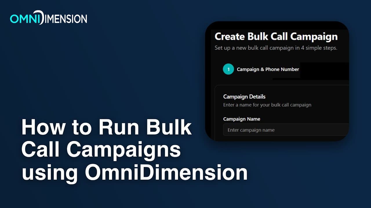 Run Bulk Call Campaigns
